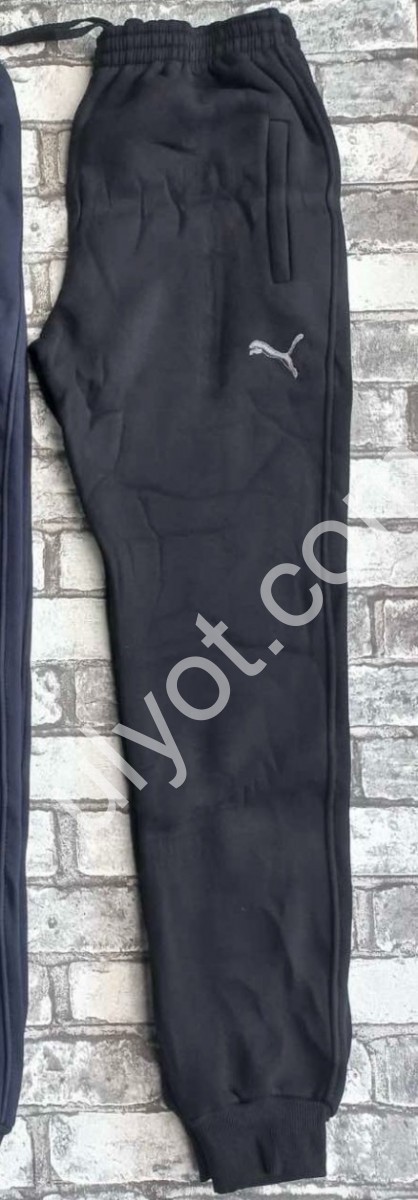 СПОРТ.ШТАНЫ P15 (50-58) ФЛИС МАНЖЕТ ЧЕРНЫЙ 22