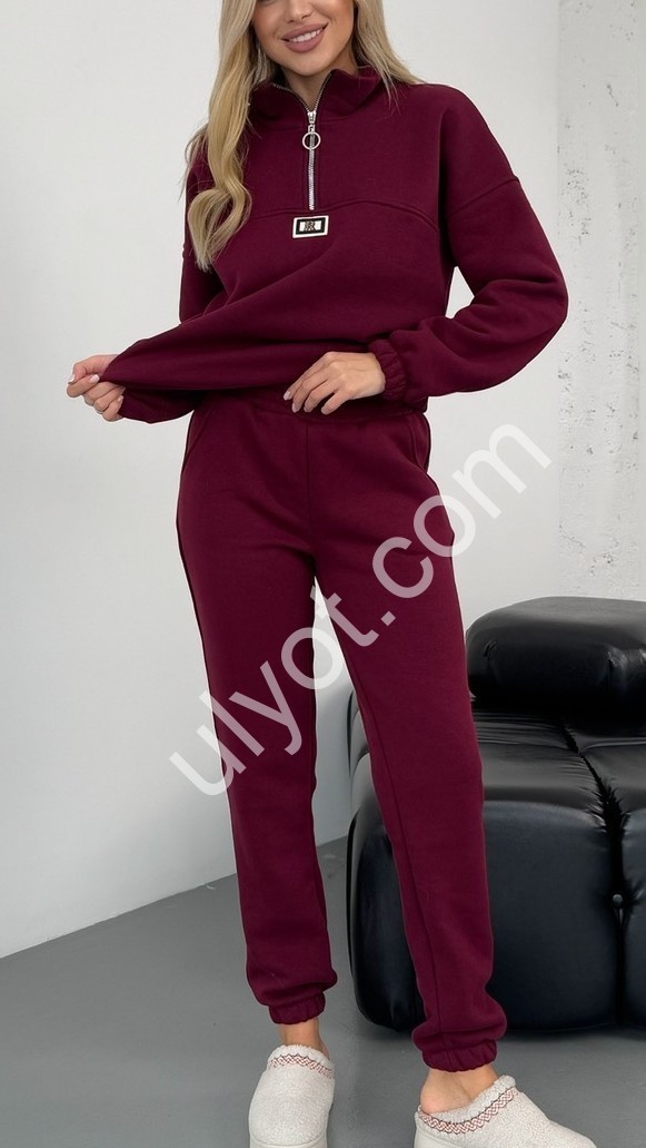 СПОРТ.КОСТЮМ (42-52) МАНЖЕТ БОРДО 131