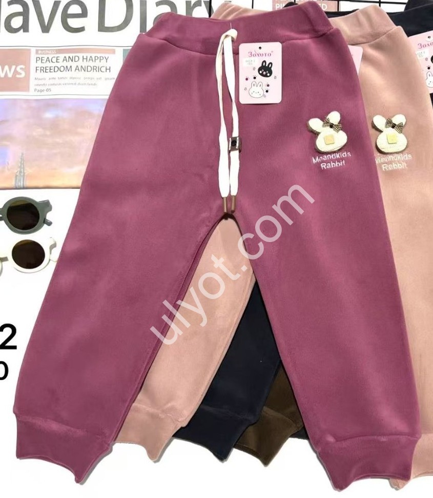 СПОРТ.ШТАНЫ (2-5ЛЕТ) ФЛИС МАНЖЕТ МИКС 654-2