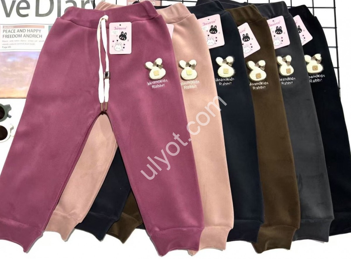 СПОРТ.ШТАНЫ (2-5ЛЕТ) ФЛИС МАНЖЕТ МИКС 654-2