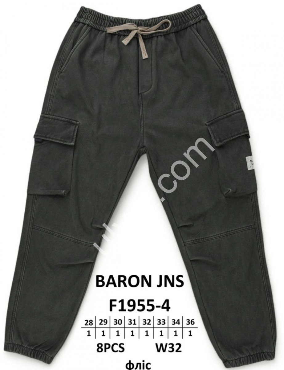 ДЖИНСИ BARON (28-36) ФЛІС ЧОРНИЙ 1955-4