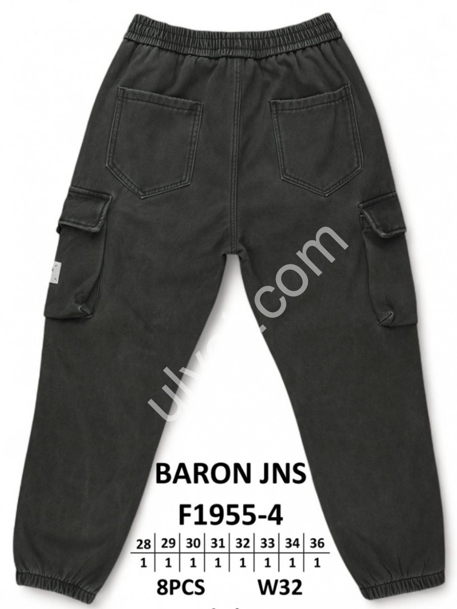ДЖИНСИ BARON (28-36) ФЛІС ЧОРНИЙ 1955-4