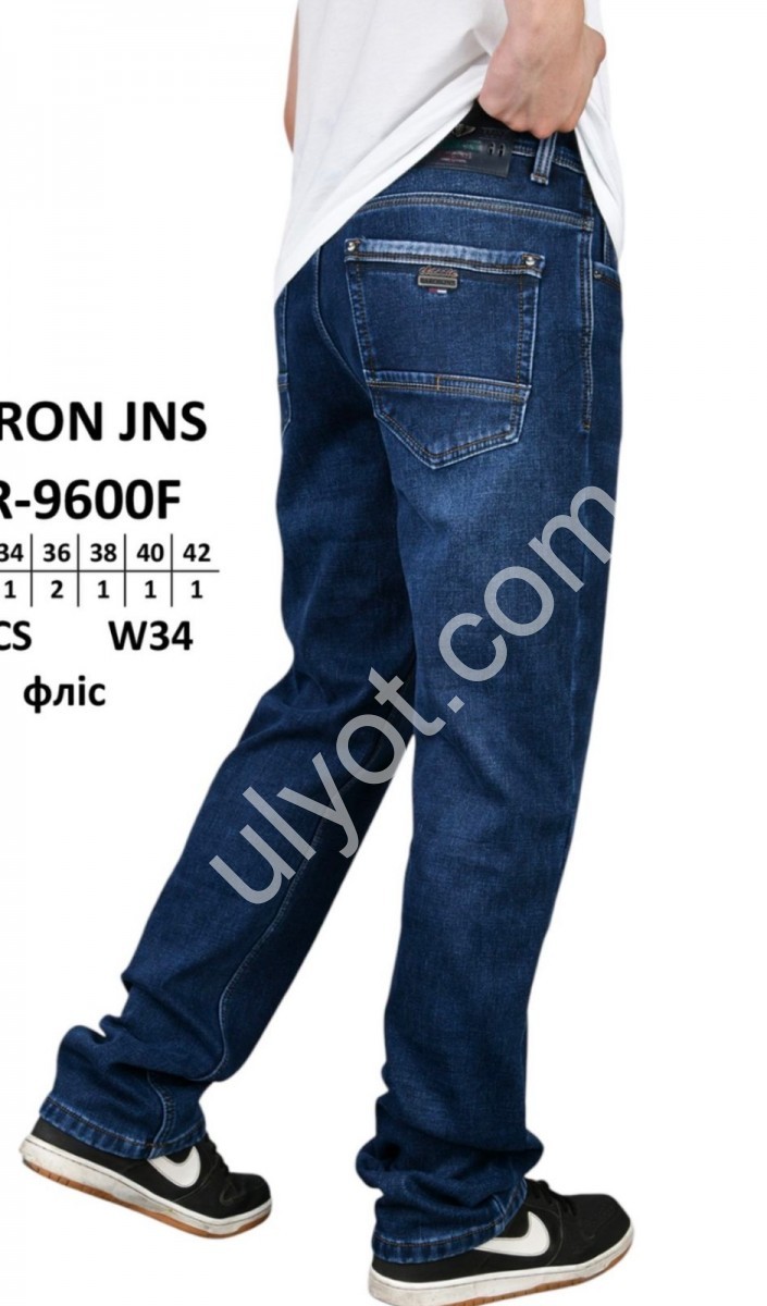 ДЖИНСИ BARON (32-42) ФЛІС Т.СИНІЙ BR9600F