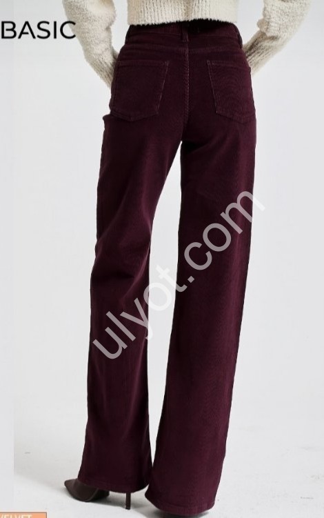 ДЖИНСЫ IT'S BASIC (34-42) БОРДО 3545/26w5/111