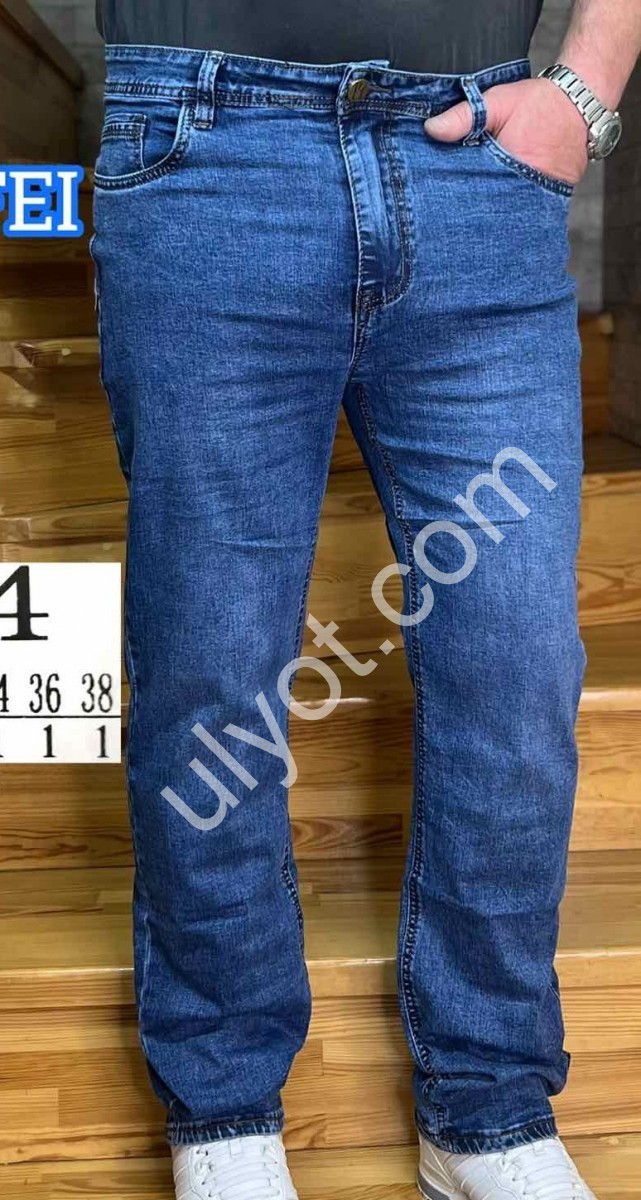 ДЖИНСЫ LONGFEI (29-38) Т.СИНИЙ 384