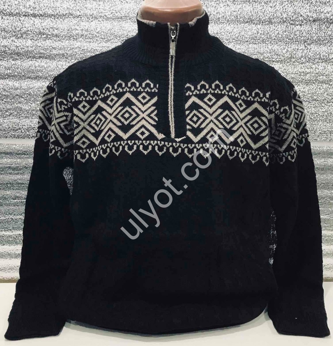 СВІТЕР AYZ (M-XL) ЧОРНИЙ 614