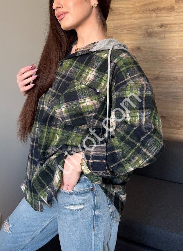 СОРОЧКА (42-48) Т.ЗЕЛЕНИЙ 026