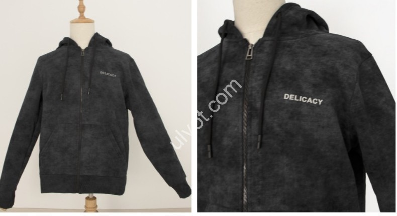 КОФТА JJF (L-4XL) ФЛІС ЧОРНИЙ 50110