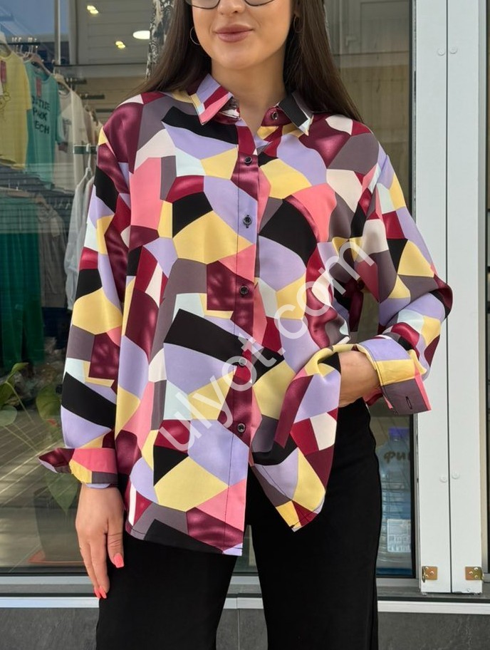 РУБАШКА (XL-4XL) РАЗНОЦВЕТ 8803