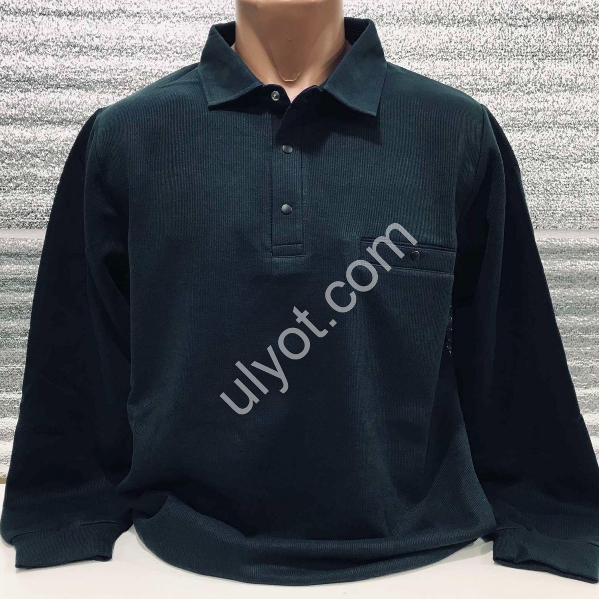 СВИТЕР MADU (L-3XL) Т.ЗЕЛЕНЫЙ 7007