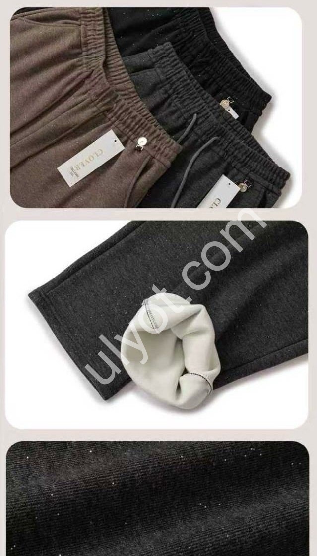 ШТАНИ (3XL-6XL) Хутро Графіт 4982