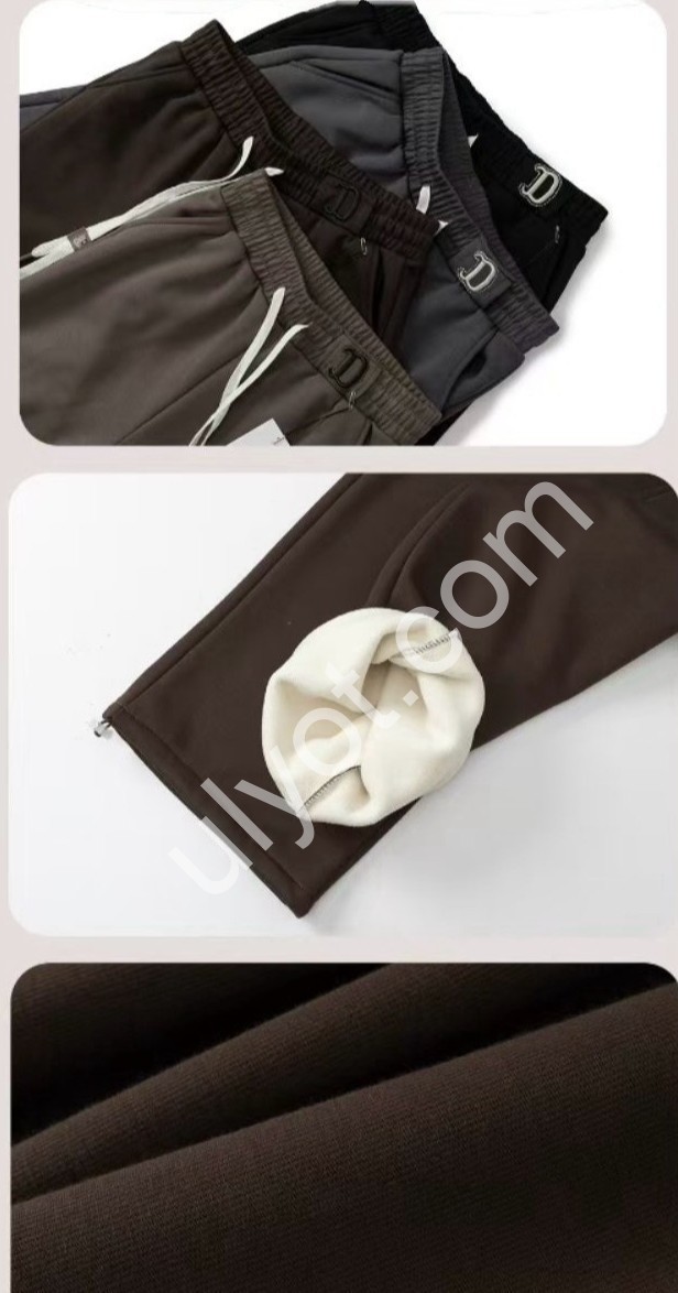 ШТАНЫ (M-2XL) МЕХ ГРАФИТ 8812