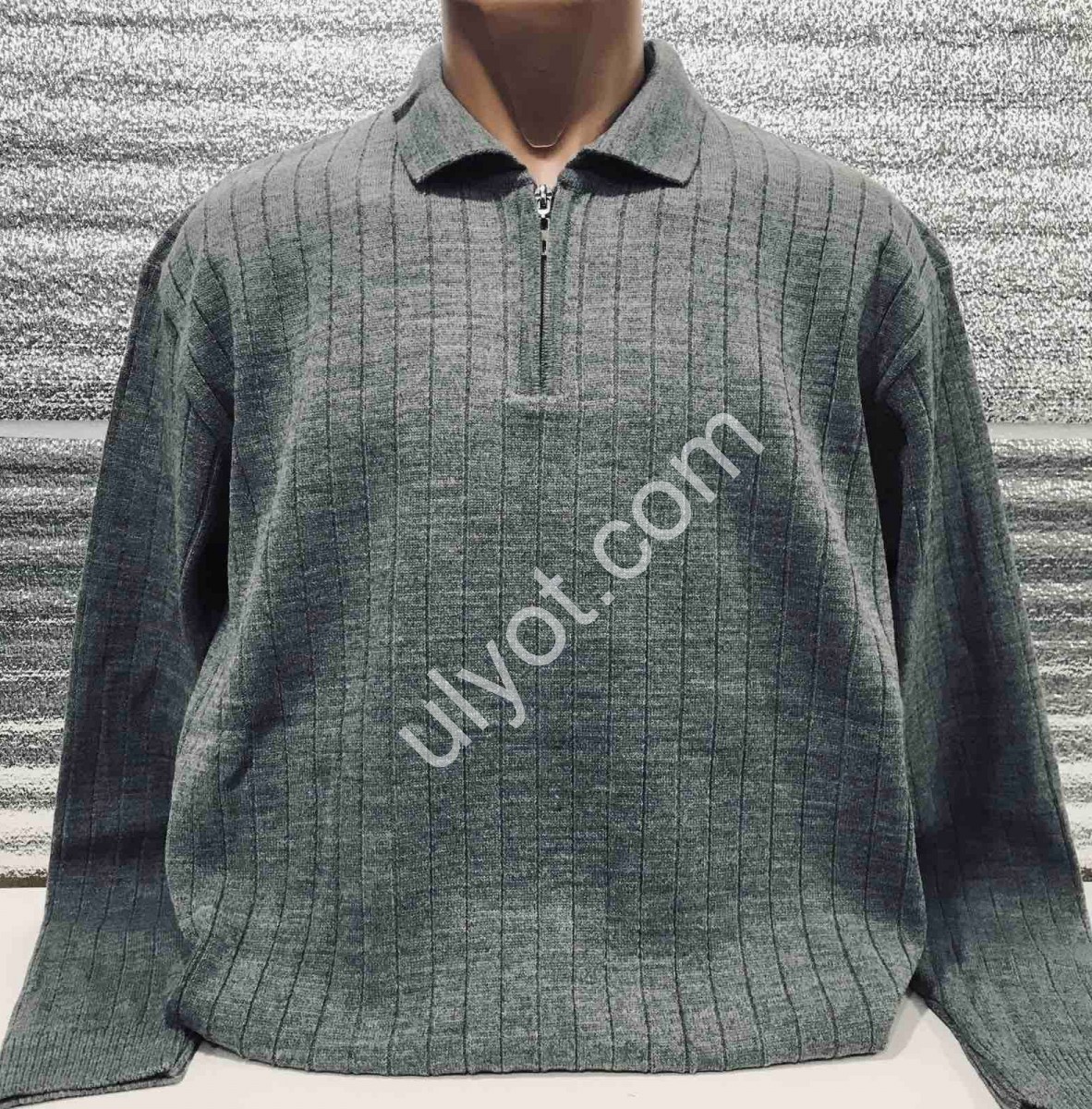 СВИТЕР DEVANTI (L-2XL) СЕРЫЙ 73532