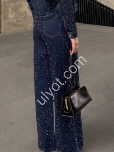 ДЖИНСИ ZEO BASIC (34-42) СТРАЗИ Т.СИНІЙ 5088