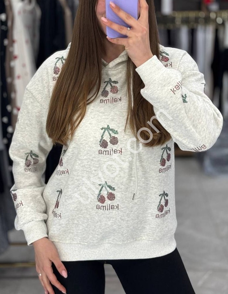 ХУДИ (42-48) ФЛИС МЕЛАНЖ 2519