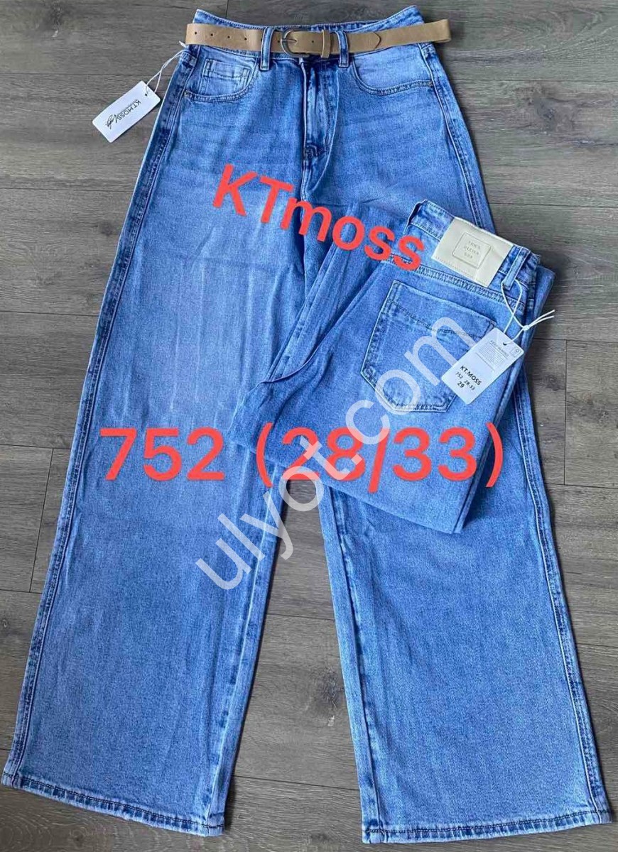 ДЖИНСЫ KT.MOSS (28-33) Т.СИНИЙ 752