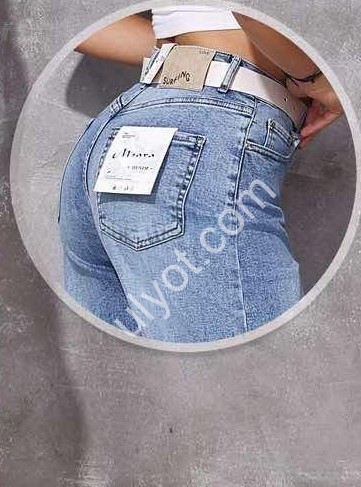 ДЖИНСЫ M.SARA (XS-XL) Т.СИНИЙ 325-5