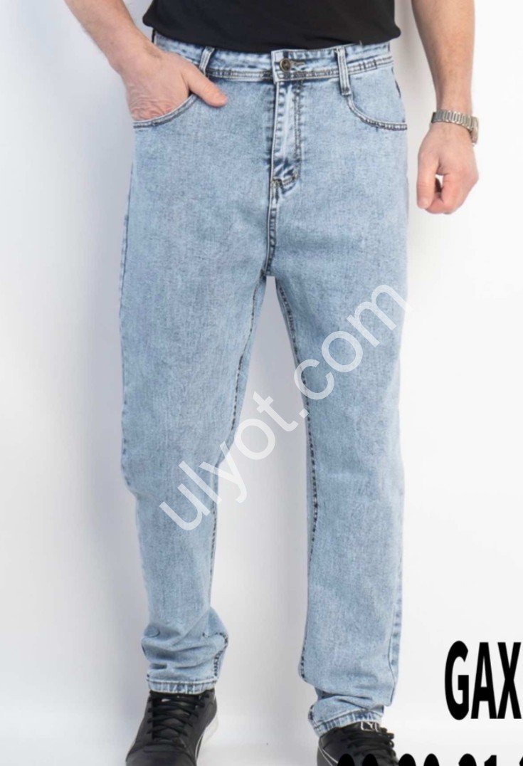 ДЖИНСЫ GAXGAX (29-38) ГОЛУБОЙ 1205