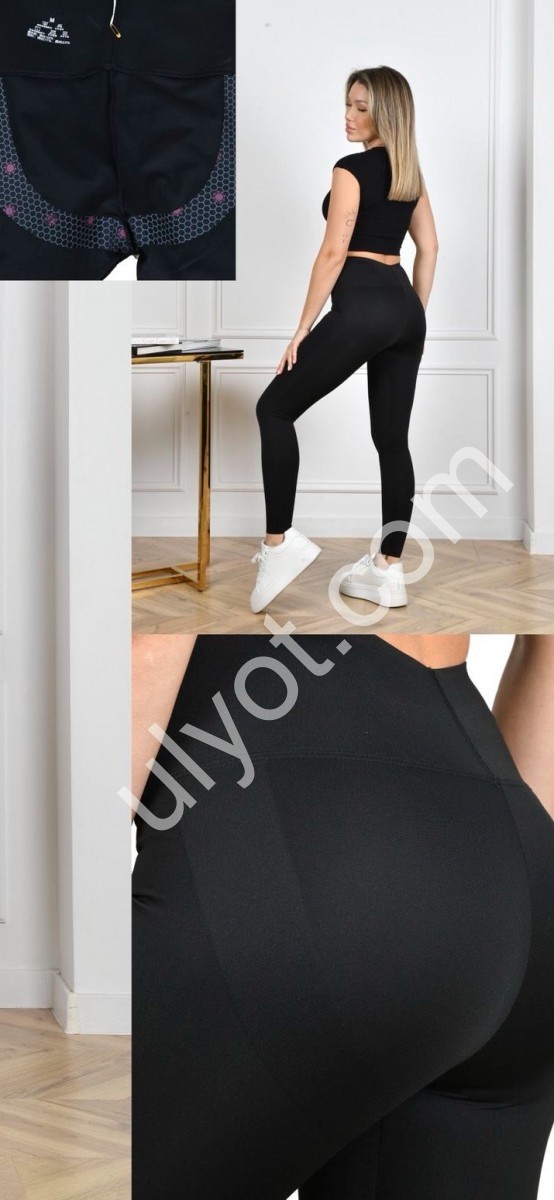 ЛЕГГИНСЫ (M-2XL) ЧЕРНЫЙ 2816