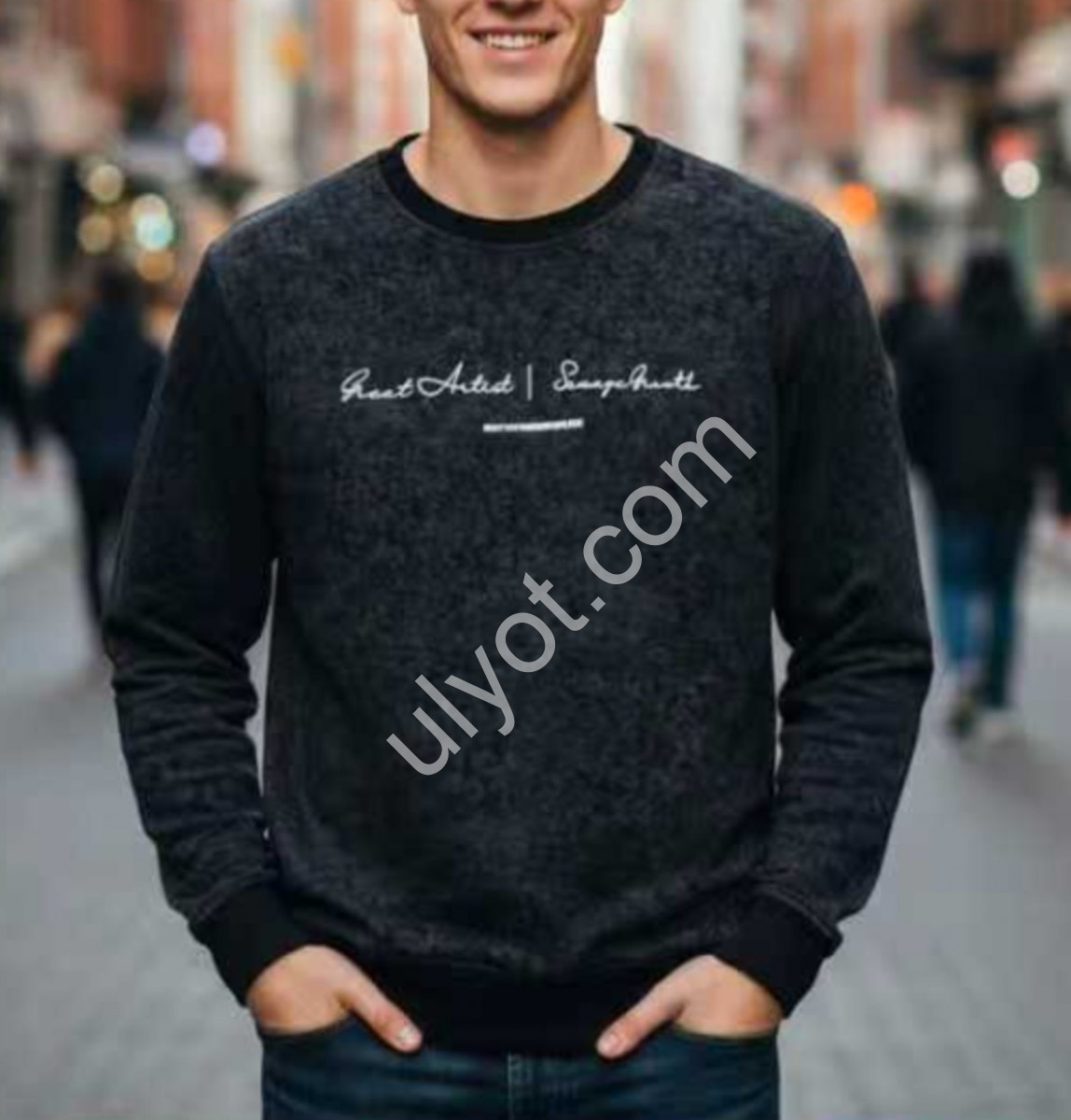 СВИТШОТ (48-54) СЕРЫЙ N1926