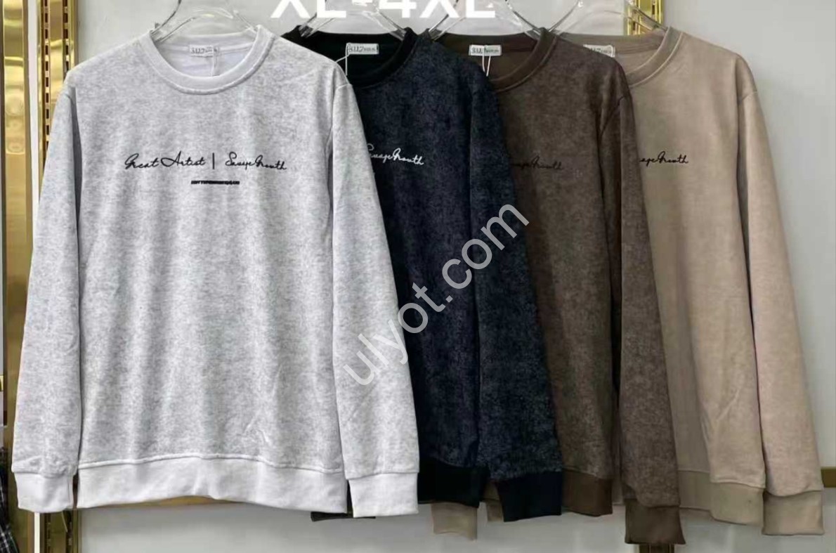 СВИТШОТ (48-54) СЕРЫЙ N1926