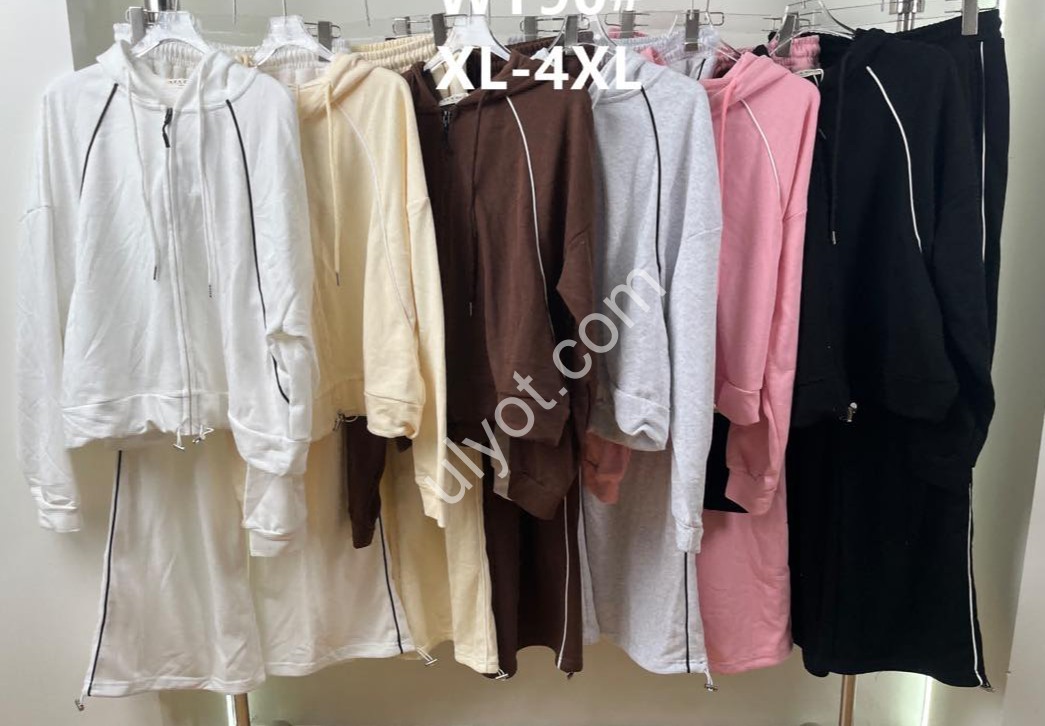 КОСТЮМ (44-50) ПРЯМОЙ ШОКОЛАД WY90