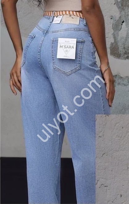 ДЖИНСИ M.SARA (XS-XL) БЛАКИТНИЙ 1392-5
