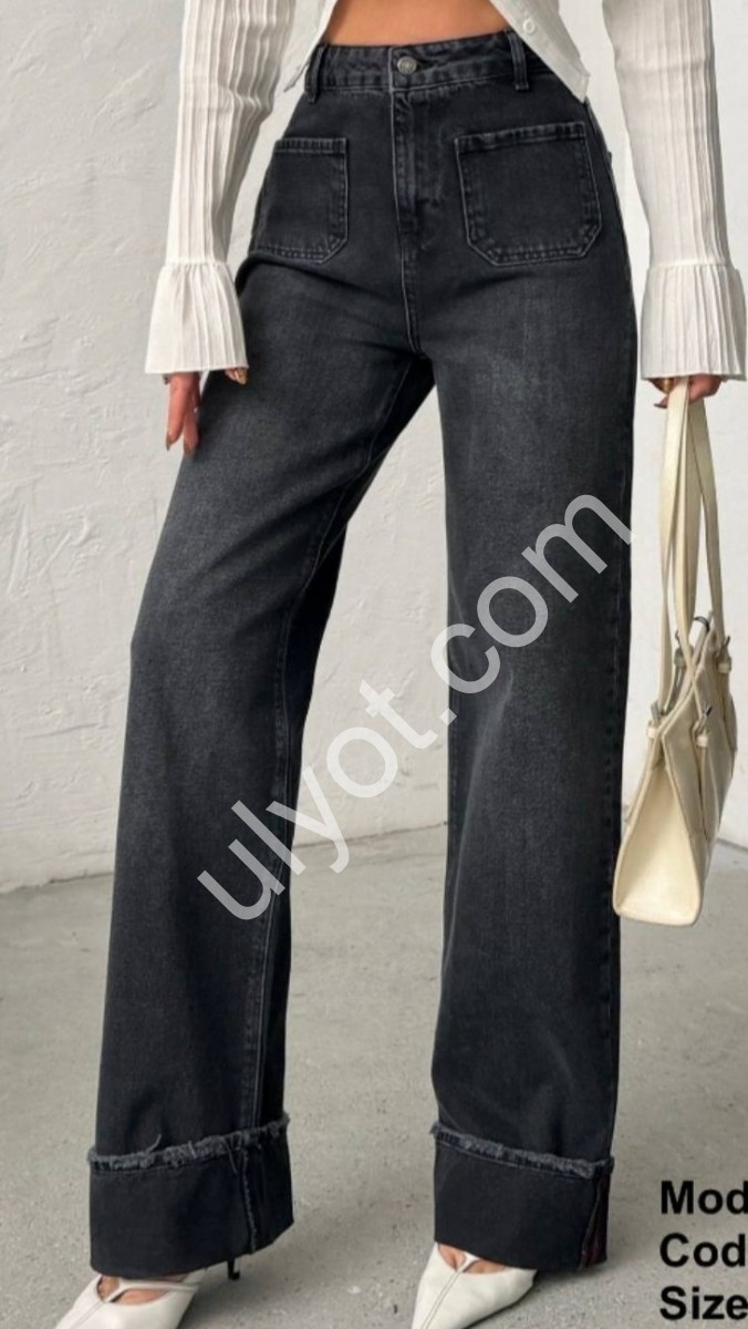 ДЖИНСИ ZEO BASIC (34-42) ГРАФІТ 5155