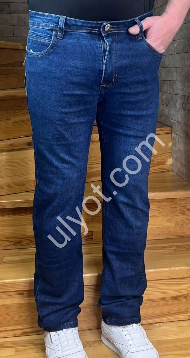 ДЖИНСЫ LONGFEI (32-40) Т.СИНИЙ 356B