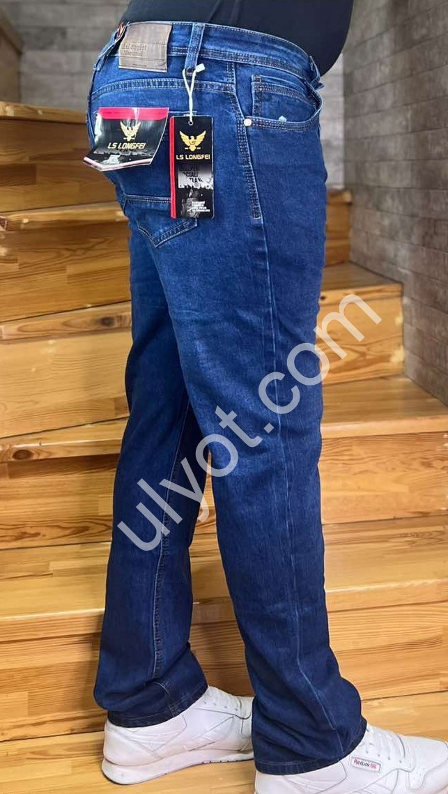 ДЖИНСЫ LONGFEI (32-40) Т.СИНИЙ 356B