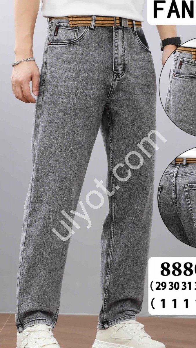 ДЖИНСЫ FANGSIDA (29-36) СЕРЫЙ 8880