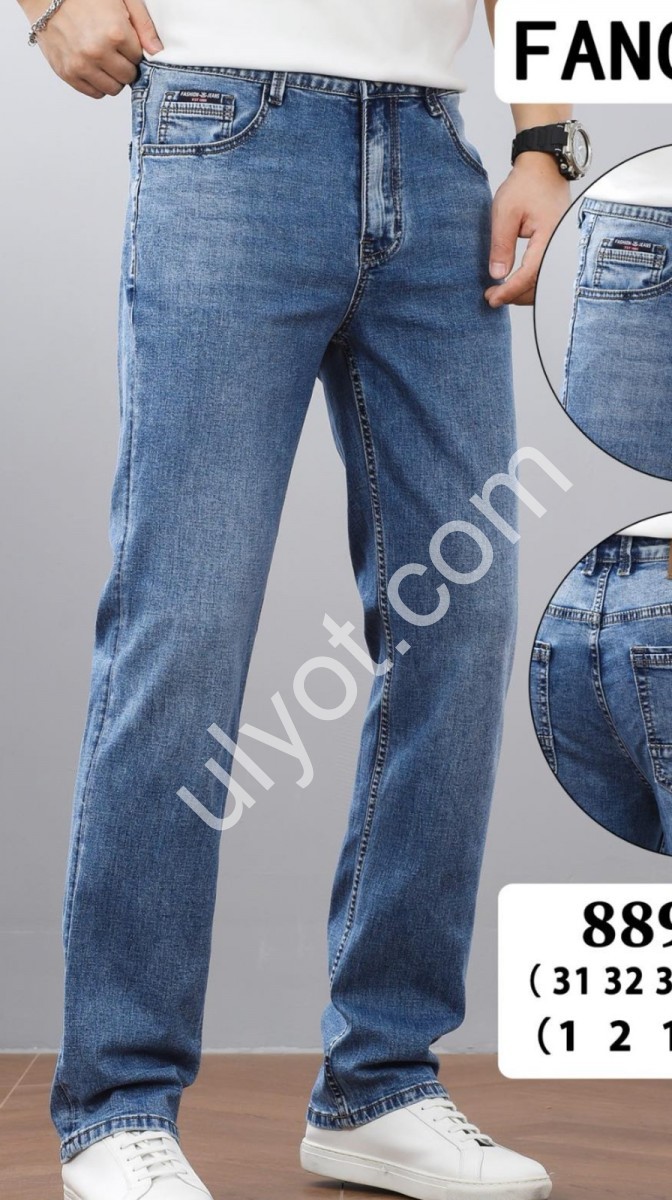 ДЖИНСЫ FANGSIDA (31-38) Т.СИНИЙ 8893