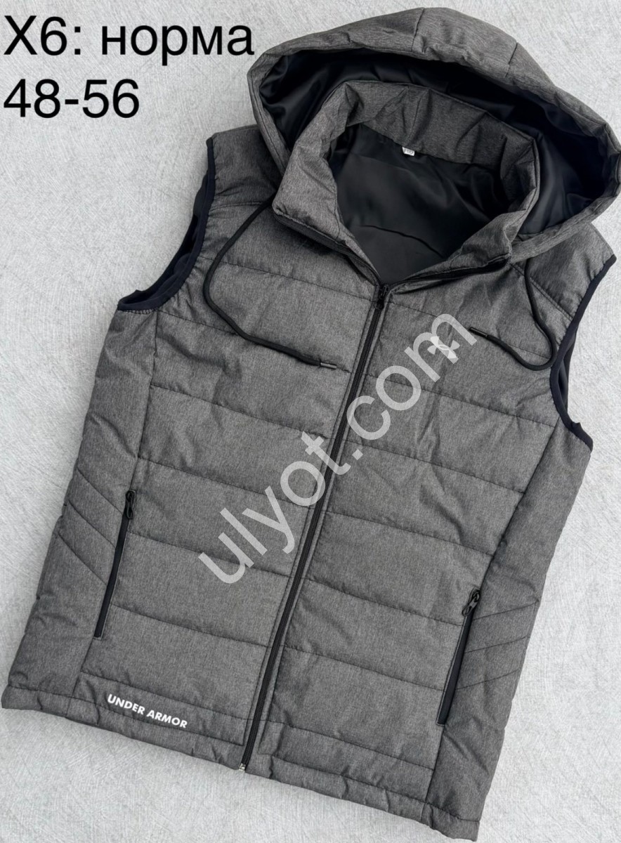 ЖИЛЕТКА U18 (48-56) СЕРЫЙ X6