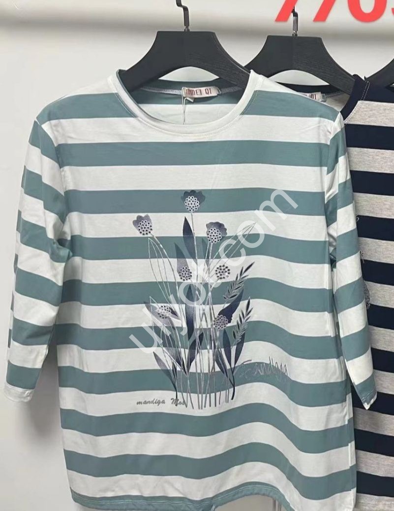 ФУТБОЛКА (2XL-5XL) БІЛИЙ+ФІСТАШКА 7703