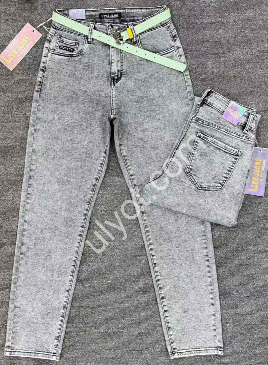 ДЖИНСЫ LZYX (28-33) СЕРЫЙ 88286