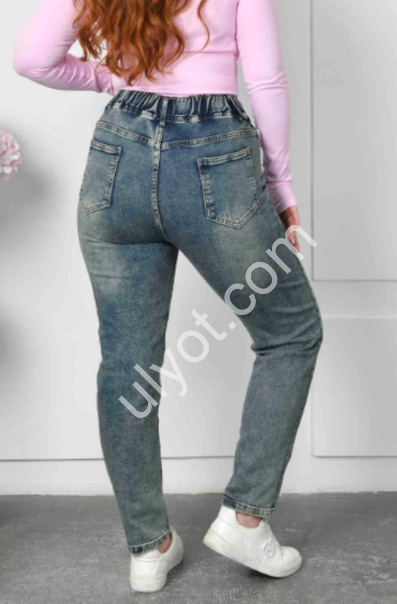 ДЖИНСИ M.MIKI (28-33) СИНІЙ-ЗЕЛЕНИЙ 6866