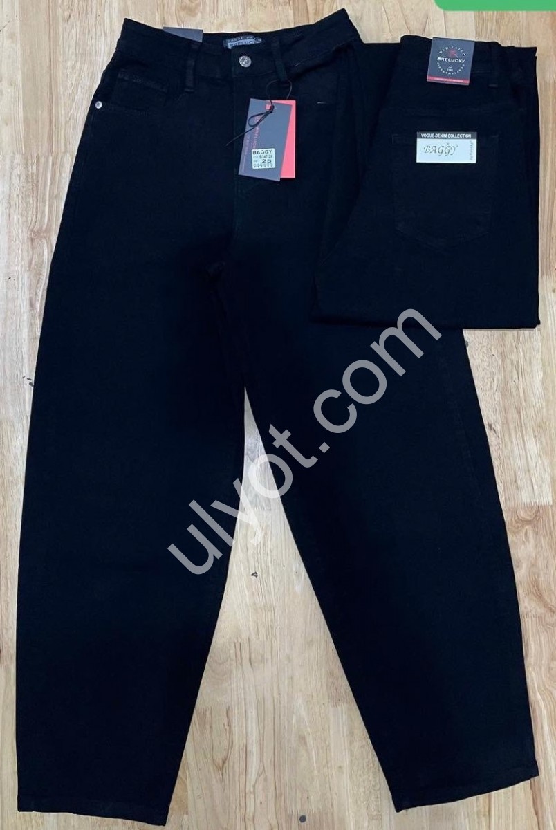 ДЖИНСЫ RELUCKY (25-30) ЧЕРНЫЙ 347-2