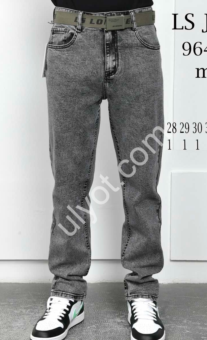 ДЖИНСЫ LS JEANS (29-38) ГРАФИТ 964-2