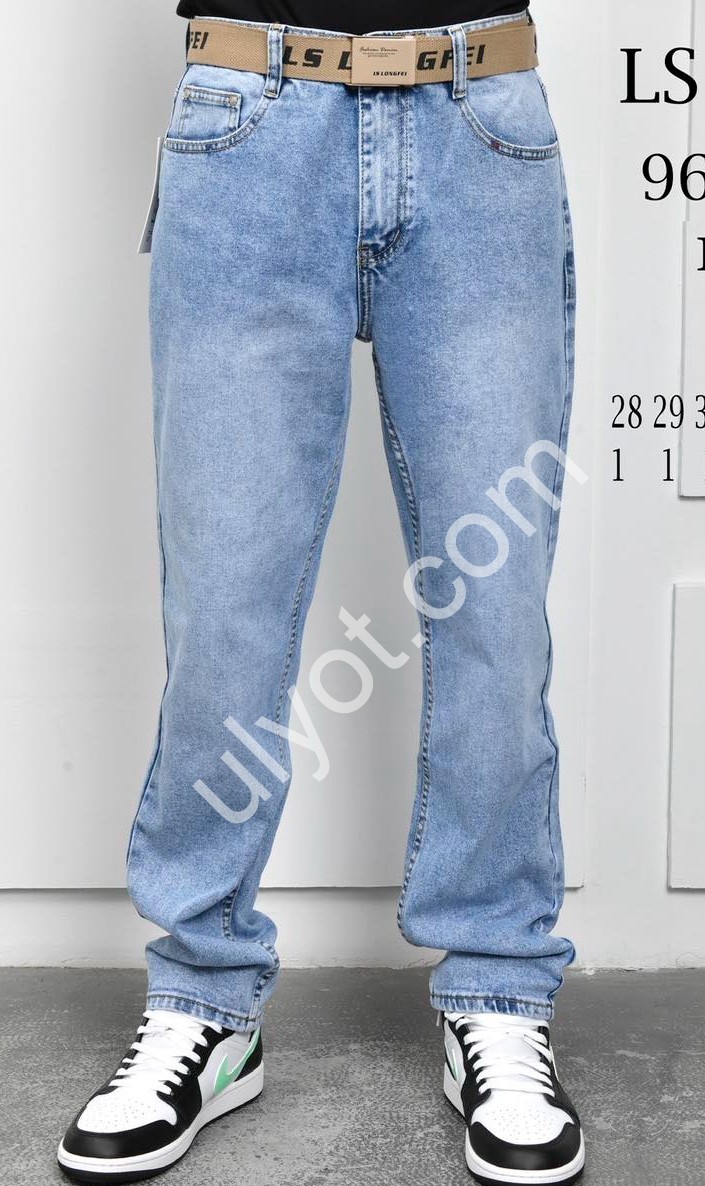 ДЖИНСЫ LS JEANS (28-36) ГОЛУБОЙ 963-4