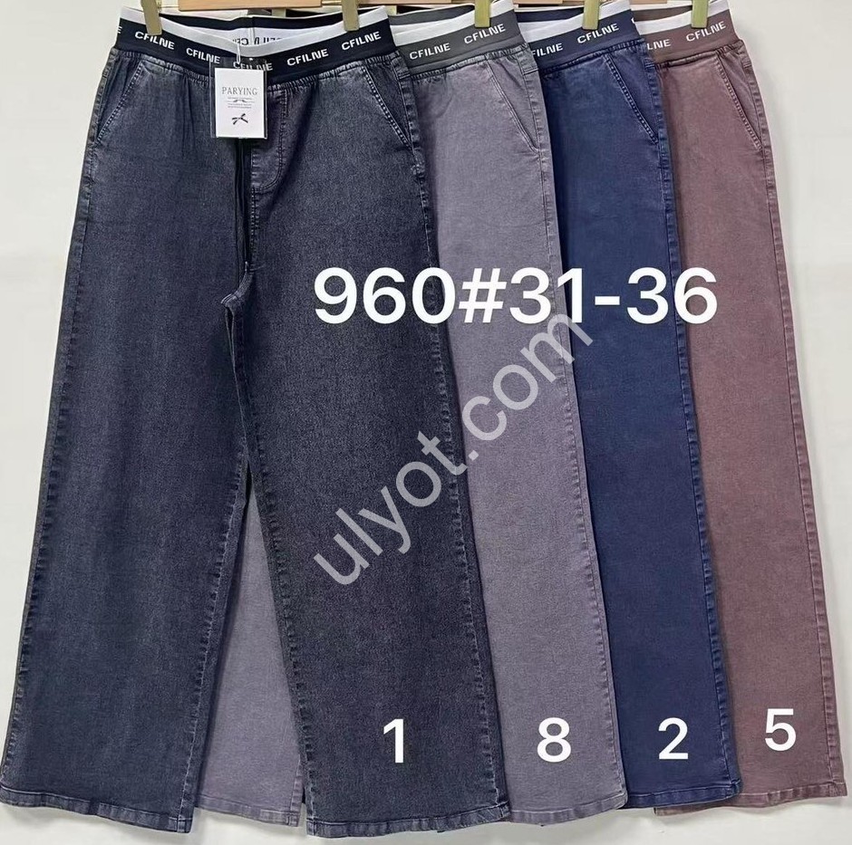 ДЖИНСЫ (31-36) ЧЕРНЫЙ 960-1