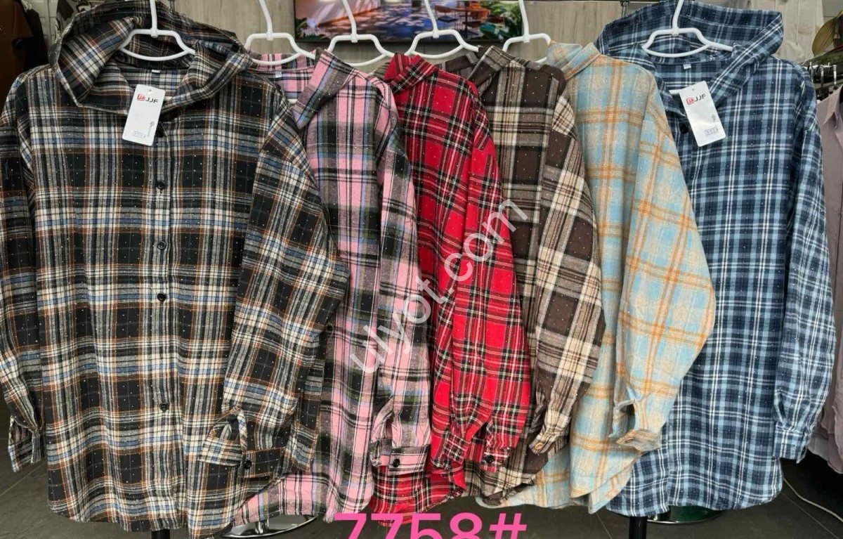 РУБАШКА (XL-4XL) КАМНИ ЖЕЛТЫЙ 7758