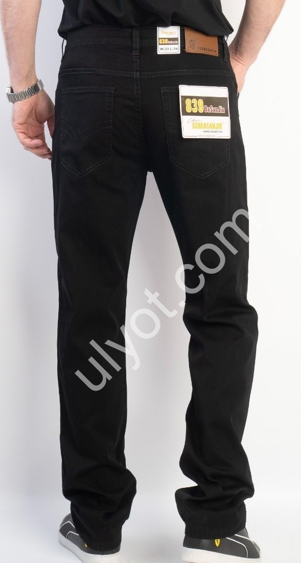 ДЖИНСИ BASANJIU (32-40) ЧОРНИЙ 028-14-10