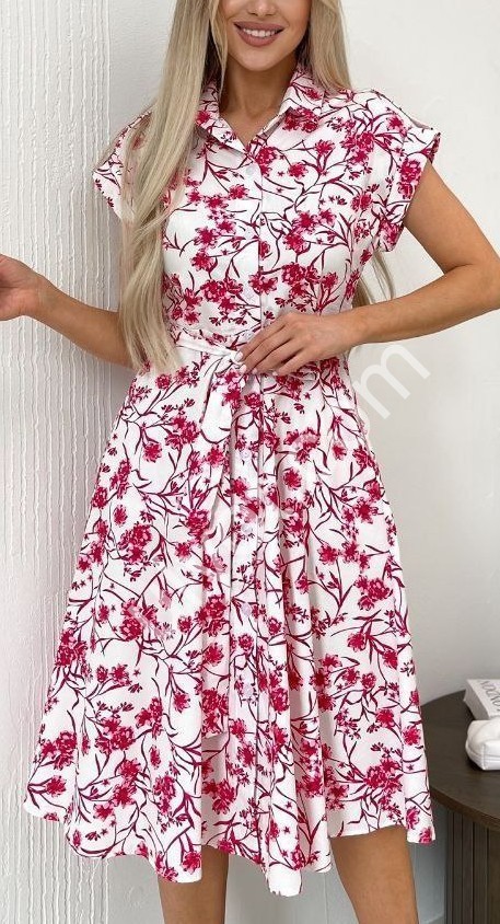 СУКНЯ (42-48) РОЖОВИЙ 2444