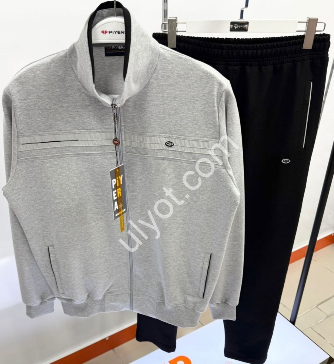 СПОРТ.КОСТЮМ PIYERA (XL-5XL) ПРЯМИЙ МЕЛАНЖ 7825