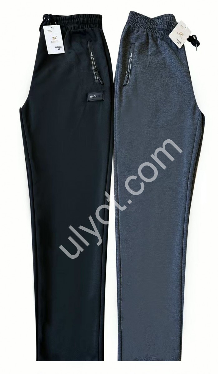 СПОРТ. ШТАНИ (XL-5XL) ПРЯМІ СІРИЙ AL0104