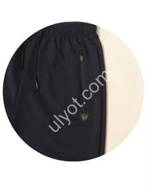 СПОРТ. ШТАНИ (M-3XL) МАНЖЕТ СИНІЙ WK-2810