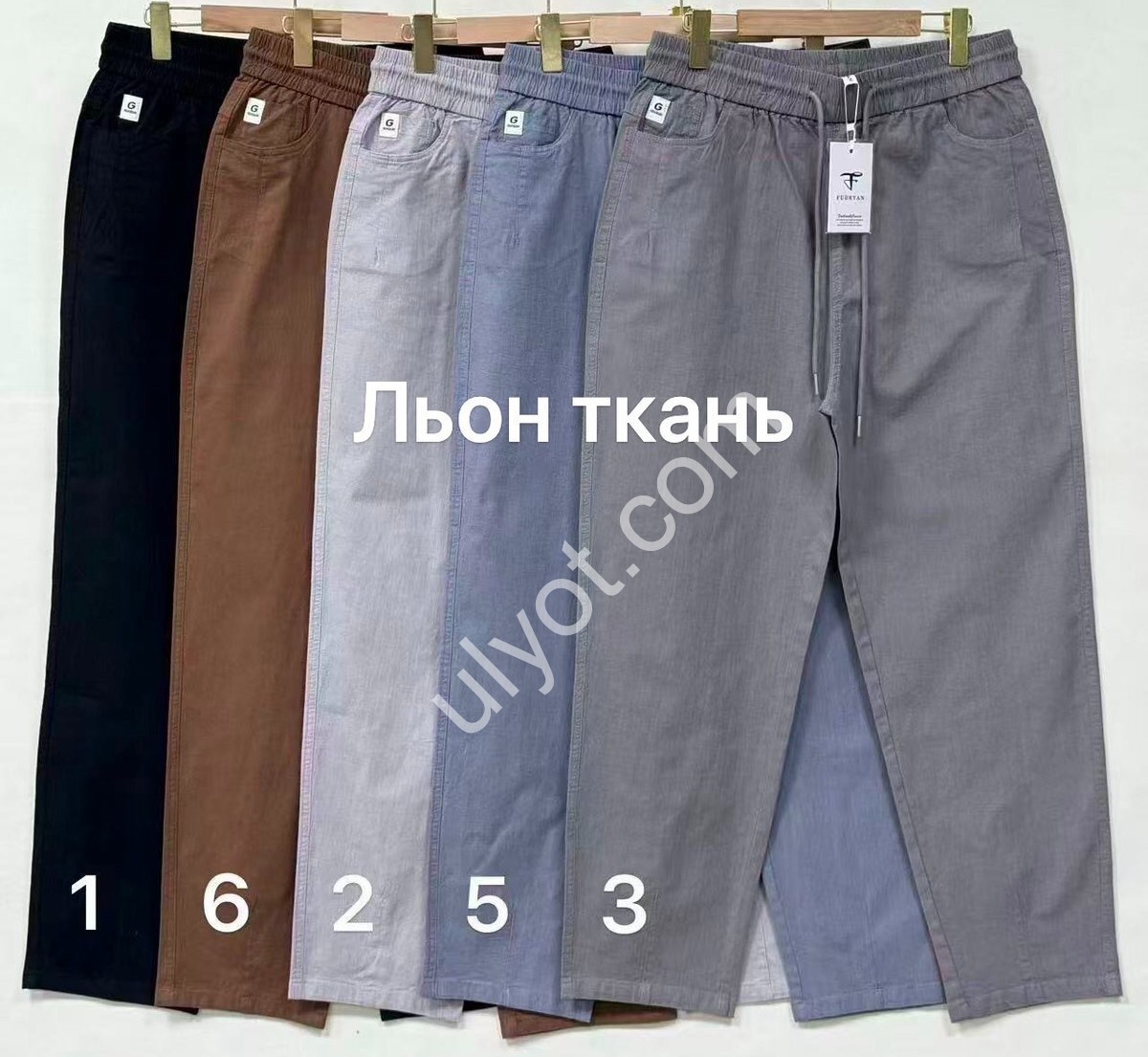 БРЮКИ (37-42) СЕРЫЙ 1181-3