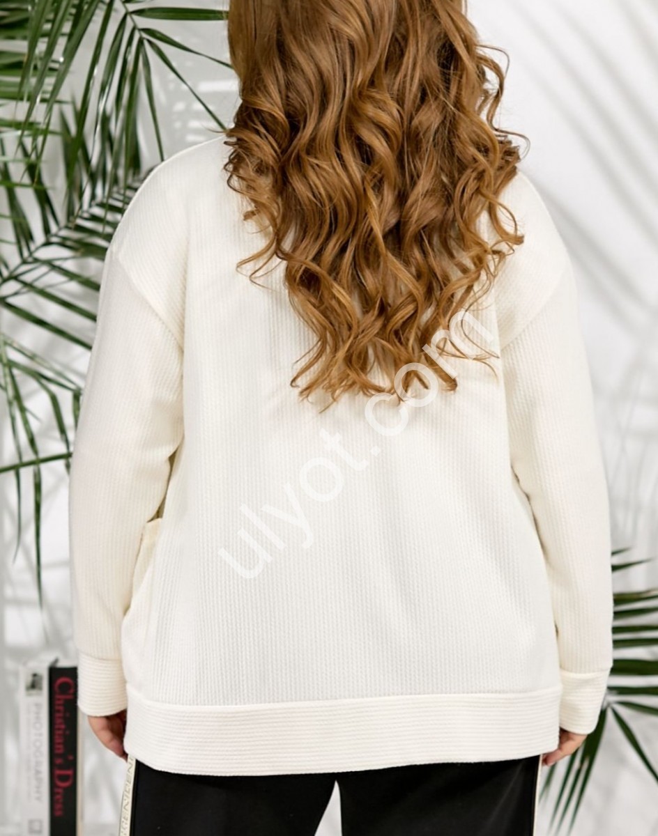 КАРДИГАН (48-58) МОЛОКО 17187