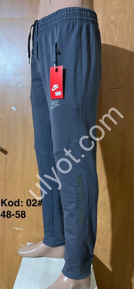 СПОРТ.ШТАНИ N02 (48-58) МАНЖЕТ СІРИЙ 02