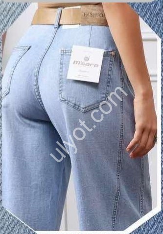 ДЖИНСЫ M.SARA (XS-XL) ГОЛУБОЙ 1732-5